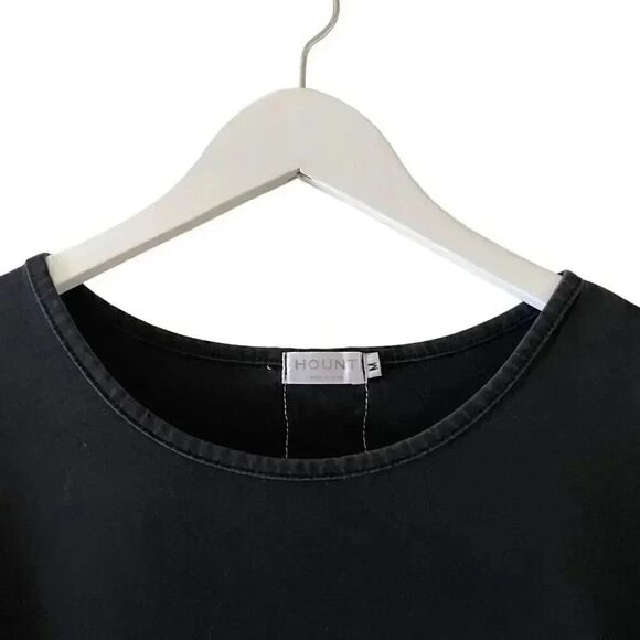 Hount Womens 3/4 Sleeve Back Lace Tops Round Neck Striped T-Shirts SZ M #1180 - Picture 9 of 13